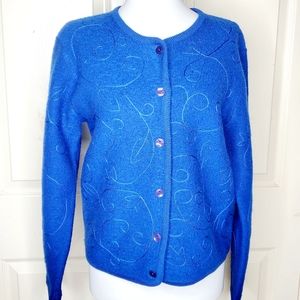 Pendleton Blue Women's Cardigan Sweater